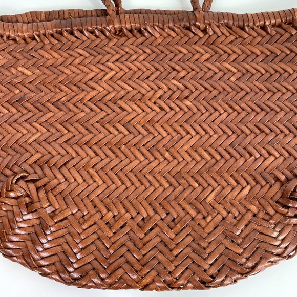 Dragon Diffusion Tan Woven Basket Bag - Picture 8 of 11